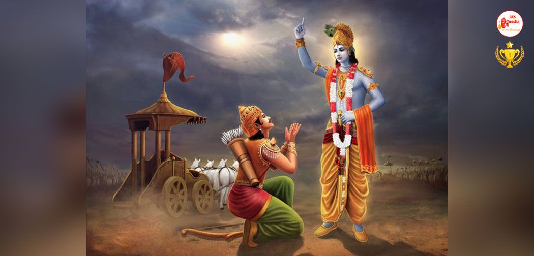 Krishna’s Preachings to Arjun on Battlefield of Kurukshetra