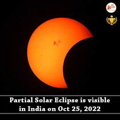 Partial Solar Eclipse on 25th October 2022