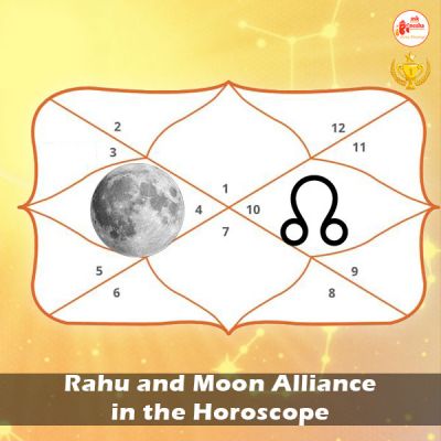Rahu and Moon alliance in Horoscope