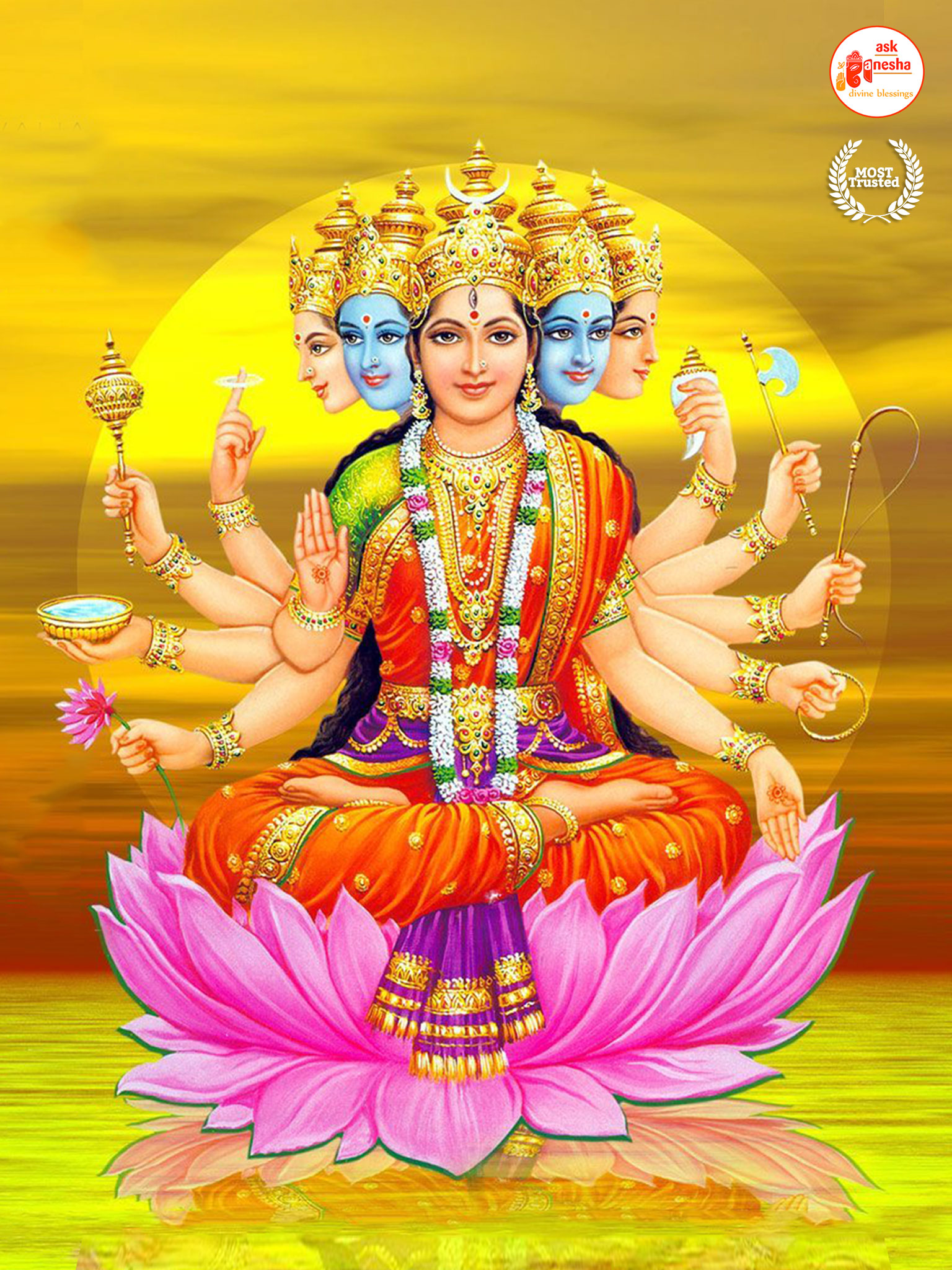 Maa Gayatri Wallpapers [HD] | Download Free Images on Askganesha
